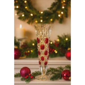 Vintage Vase--Bohemian Ruby Flash APPROX. DATE: 1930s–1950s
